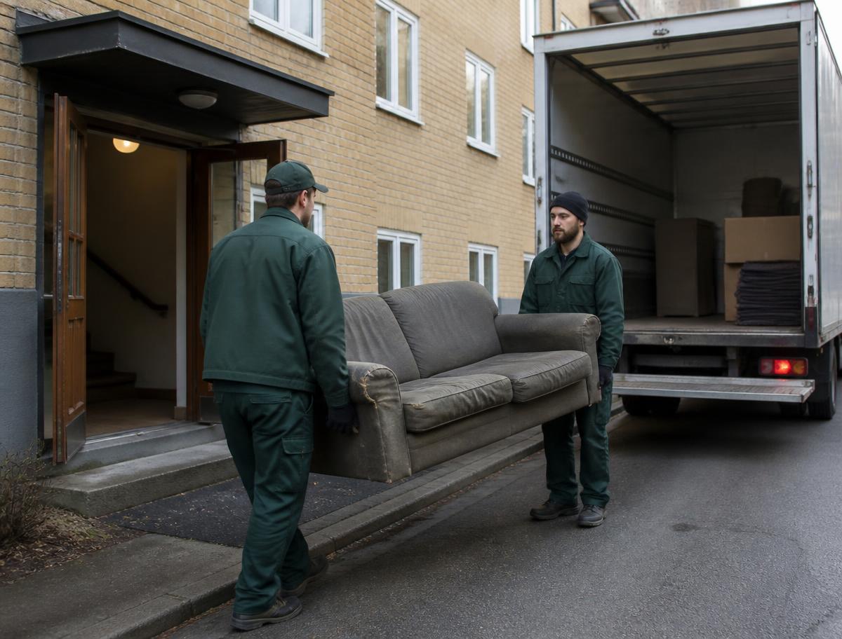 Vana mööbel ootab äravedu